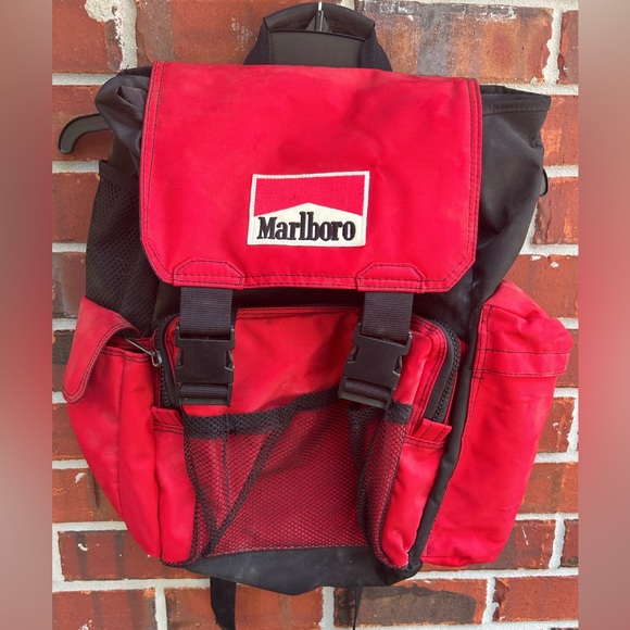 Marlboro Other - Vintage Marlboro Backpack. Red/Black
